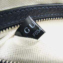 Gucci Blue Dark Navy GG Canvas Leather Waist Bag