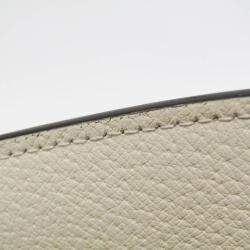Gucci White Leather Sherry Line Totem Butterfly Shoulder Bag