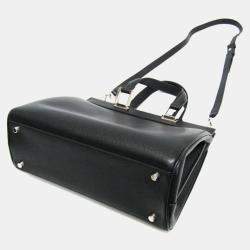 Gucci Black Leather Zumi Shoulder Bag