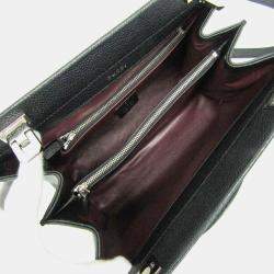 Gucci Black Leather Zumi Shoulder Bag