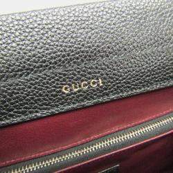Gucci Black Leather Zumi Shoulder Bag
