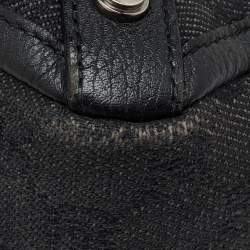 Gucci Black GG Canvas and Leather Abbey D-Ring Shopper Tote