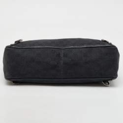 Gucci Black GG Canvas and Leather Abbey D-Ring Shopper Tote