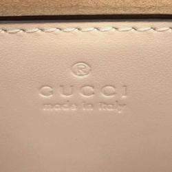 Gucci Ivory Leather Interlocking G Heart Shoulder Bag