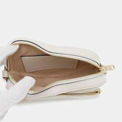 Gucci Ivory Leather Interlocking G Heart Shoulder Bag