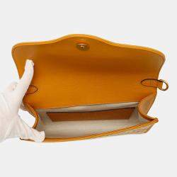 Gucci Beige Yellow Raffia Leather Horsebit Shoulder Bag
