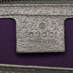 Gucci Multicolor Velvet and Leather Horsebit Treasure Small Boston Bag