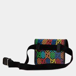Gucci Black Psychedelic GG Supreme Belt Bag