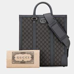 Gucci Grey Medium GG Supreme Ophidia Satchel