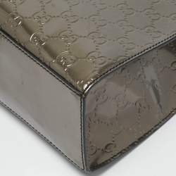 Gucci Metallic Guccissima Patent Leather Large Emily Chain Shoulder Bag