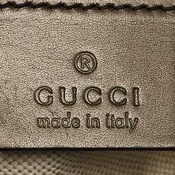 Gucci Metallic Guccissima Patent Leather Large Emily Chain Shoulder Bag