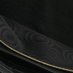 Gucci Black Microguccissima Leather Flap Crossbody Bag