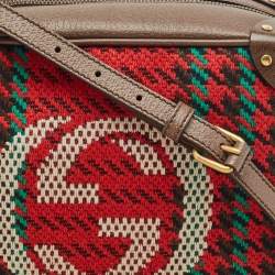 Gucci Multicolor Leather and Tweed Trunk Case Bag