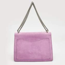 Gucci Pink Suede Medium Patched Embellished Dionysus Shoulder Bag