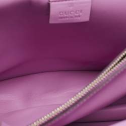 Gucci Pink Suede Medium Patched Embellished Dionysus Shoulder Bag