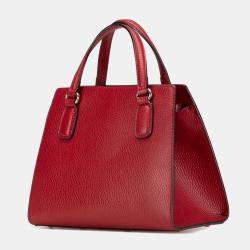 Gucci Red Medium Dollar Calf Soho Top Handle Convertible Tote