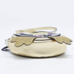 مملوكة مسبقًا حقيبة غوتشي كروس بودي بومة حصرية للشرق الأوسط جلد ولامع ذهبي