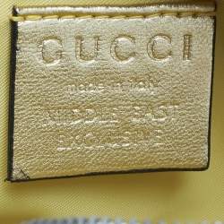 مملوكة مسبقًا حقيبة غوتشي كروس بودي بومة حصرية للشرق الأوسط جلد ولامع ذهبي