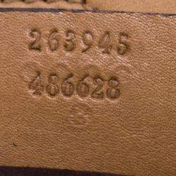 Pre Owned Gucci Brown Leather Medium Handmade Top Handle Satchel