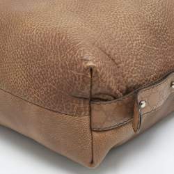 مملوكة مسبقًا Gucci Brown Leather Large Bamboo Bar Shoulder Bag