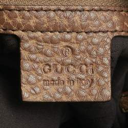 مملوكة مسبقًا Gucci Brown Leather Large Bamboo Bar Shoulder Bag