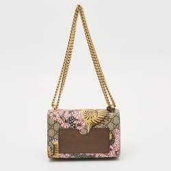 Gucci Brown/Beige GG Bengal Tiger Supreme Canvas and Leather Small Padlock Shoulder Bag