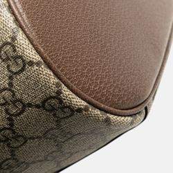 Gucci Beige Brown GG Supreme Web Ophidia Vanity Bag