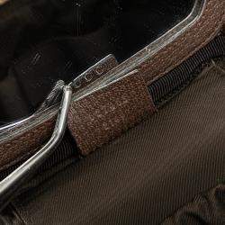 Gucci Beige Brown GG Supreme Web Ophidia Vanity Bag