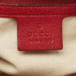 Gucci Red Leather Miss GG Hobo