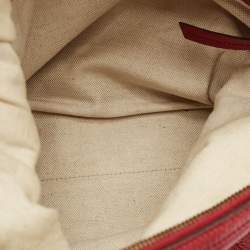 Gucci Red Leather Miss GG Hobo