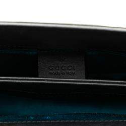 Gucci Blue Small Suede Dragon Ophidia Shoulder Bag