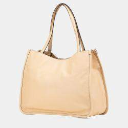 Gucci Beige Medium Leather Horsebit 1955 Tote