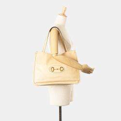 Gucci Beige Medium Leather Horsebit 1955 Tote