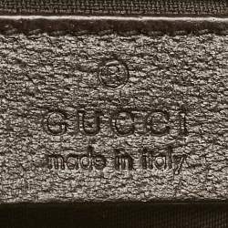 Pre Owned Gucci Beige GG Canvas Web Flat Messenger Bag