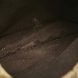 Pre Owned Gucci Beige GG Canvas Web Flat Messenger Bag