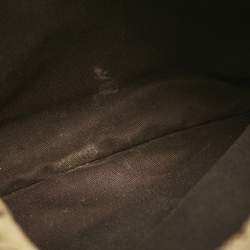 Pre Owned Gucci Beige GG Canvas Web Flat Messenger Bag