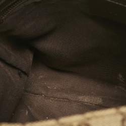 Pre Owned Gucci Beige GG Canvas Web Flat Messenger Bag