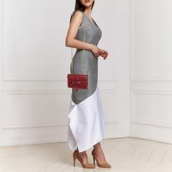 Gucci Red Microguccissima Leather Mini Emily Chain Crossbody Bag