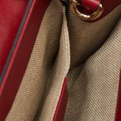 Gucci Red Microguccissima Leather Mini Emily Chain Crossbody Bag