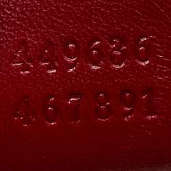 Gucci Red Microguccissima Leather Mini Emily Chain Crossbody Bag