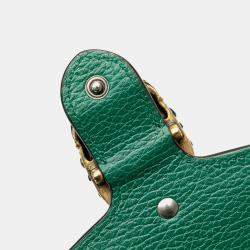 Gucci Green Mini Leather Dionysus Wallet on Chain