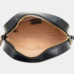 Gucci Beige/Navy Blue Mini GG Supreme Chain Crossbody