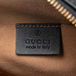 Gucci Beige/Navy Blue Mini GG Supreme Chain Crossbody