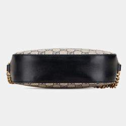 Gucci Beige/Navy Blue Mini GG Supreme Chain Crossbody