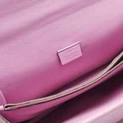 Gucci Pink Suede Medium Patched Embellished Dionysus Shoulder Bag