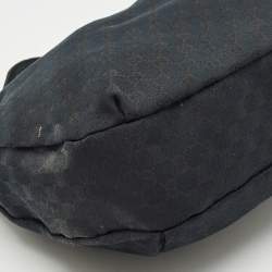 Gucci Black GG Canvas Medium New Ladies Web Hobo