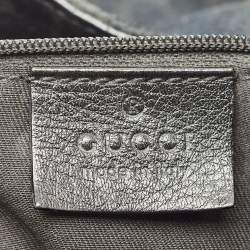 Gucci Black GG Canvas Medium New Ladies Web Hobo