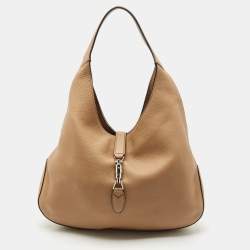  Gucci Beige Soft Leather Large Jackie Hobo