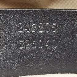 Gucci Navy Blue GG Canvas and Leather Medium Vintage Web Boston Bag