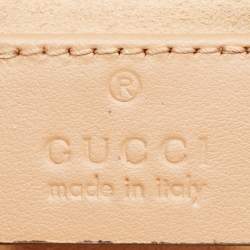 Gucci Beige Matelassé Leather Super Mini Aria GG Marmont Shoulder Bag